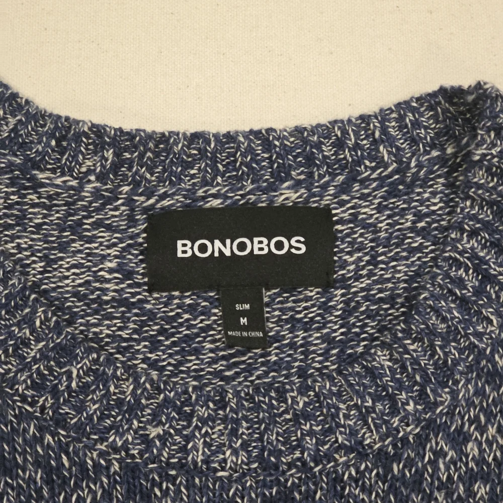 Bonobos Slim Fit Linen Blend Crewneck Sweater M
